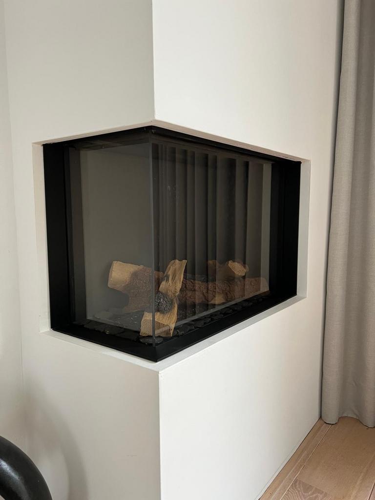 Moderne inbouw gashaard met afstandsbediening, Ophalen, Gebruikt, Inbouwhaard, Gashaard