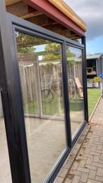 2 DELIGE KANTEL SCHUIFPUIEN IN KUNSTSTOF ANTRACIET GRIJS, Doe-het-zelf en Verbouw, Kozijnen en Schuifpuien, Kunststof, Deurkozijn