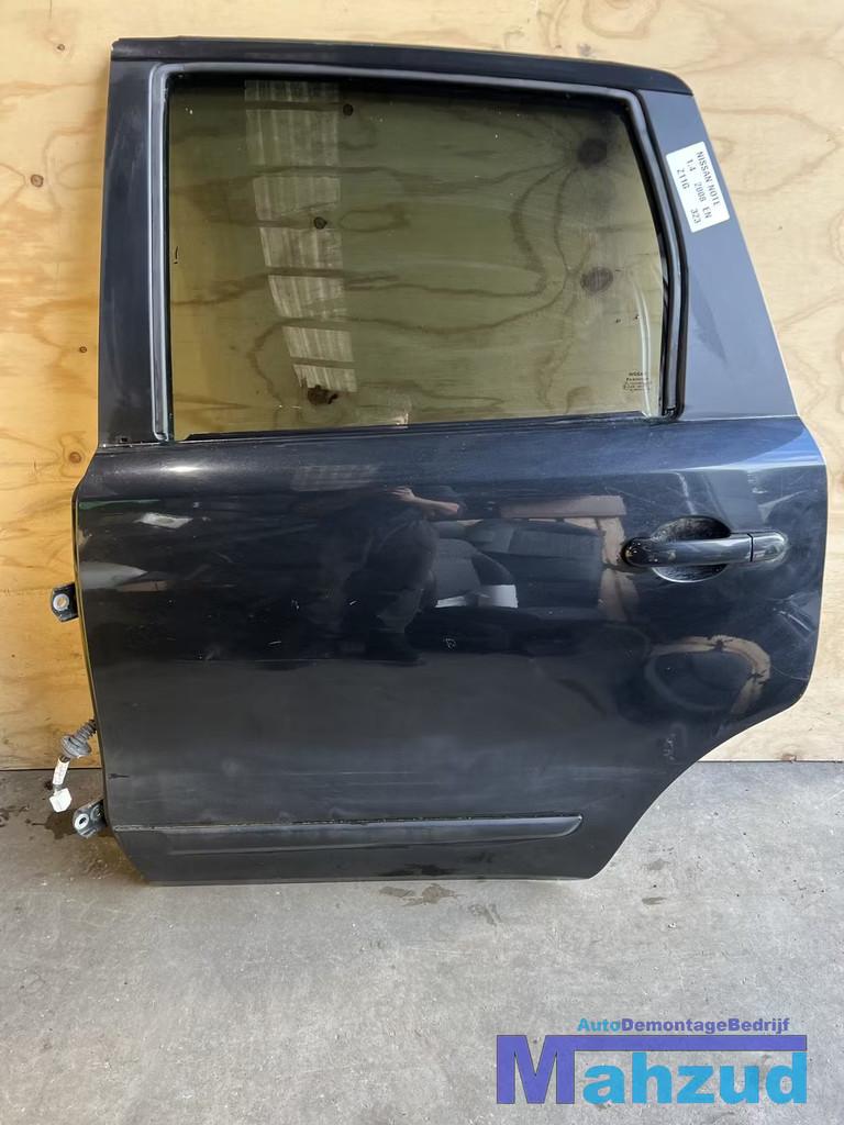 NISSAN NOTE ZWART Z11G Links achter deur portier 2005-2012, Deur, Takashima 1-chome 1-1
220-8686  Yokohama, Ophalen of Verzenden