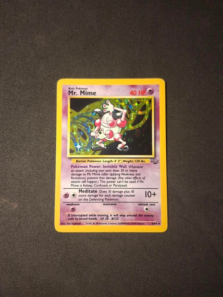 Mr. Mime Holo Jungle Pokémon kaart, Ophalen of Verzenden