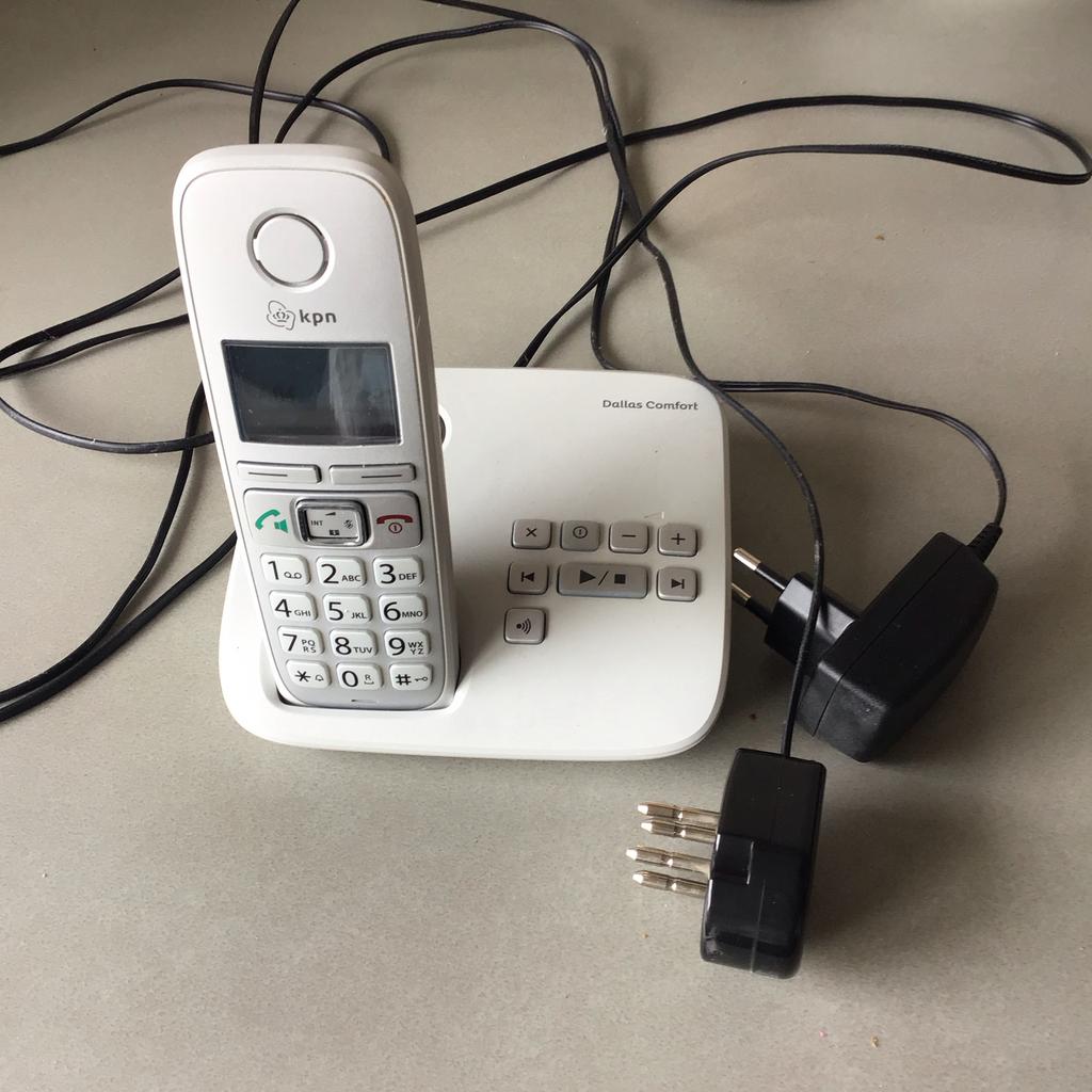 KPN Dallas Comfort draadloze telefoon met basisstation, Ophalen of Verzenden, Gebruikt, 1 handset