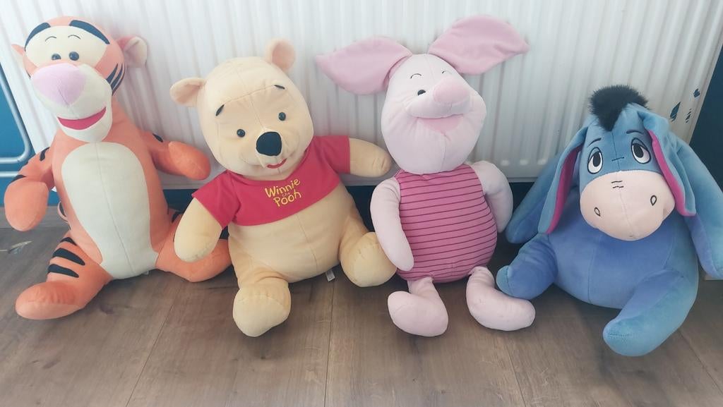 Winnie de Poeh knuffels - Iejoor, Tijgertje, Knorretje, Ophalen, Disney, Beer, Middelgroot (20 tot 80 cm)