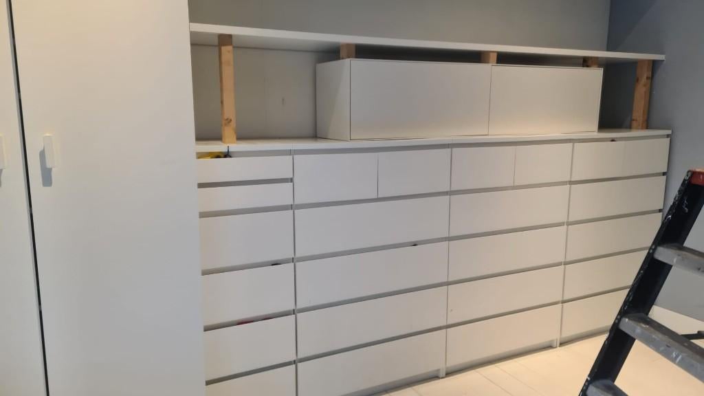 Ikea Malm ladekasten, Ophalen, Kunststof, Gebruikt, 100 tot 150 cm