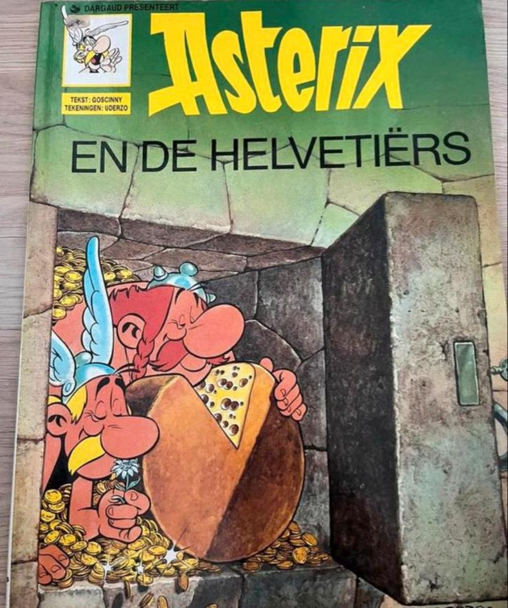 Asterix en de Helvetiërs - Uderzo - Stripboek, Boeken, Stripboeken, Eén stripboek, Ophalen of Verzenden, Gelezen