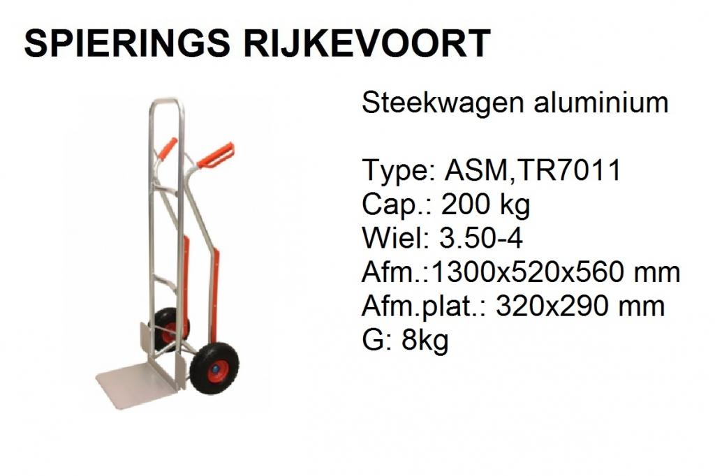 Steekwagen aluminium 200 kg Spierings Rijkevoort, Niet ingevuld, Niet ingevuld, Nieuw, Ophalen of Verzenden