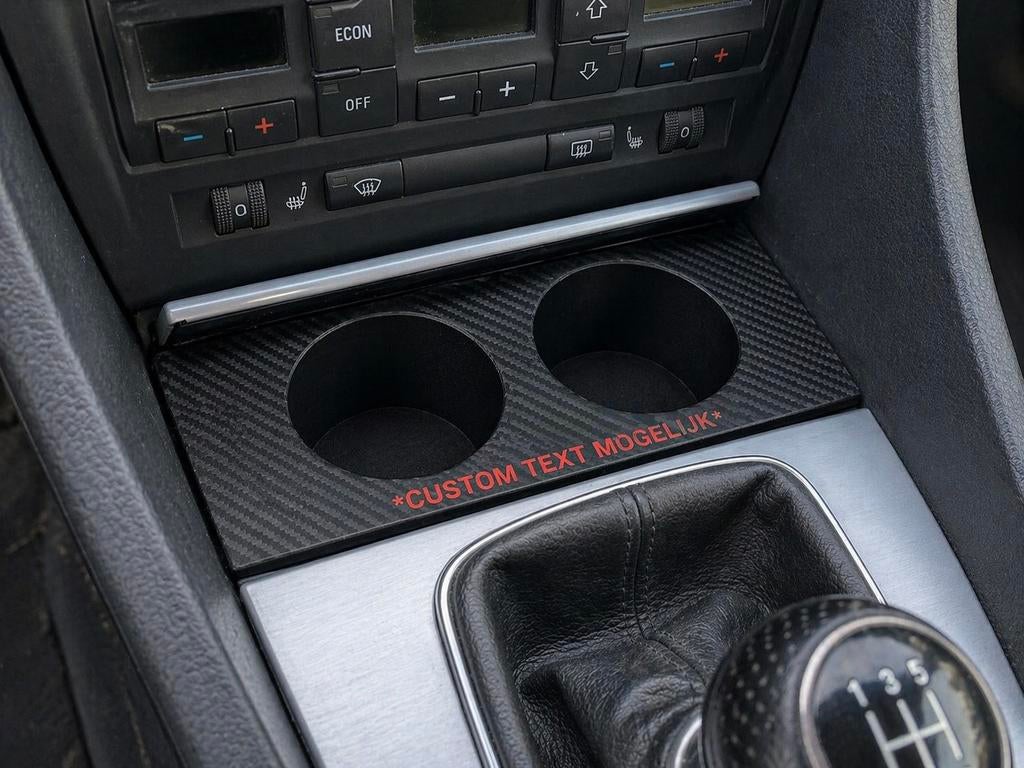 Audi A4 bekerhouder upgrade (B6/B7) Custom text mogelijk!, Ophalen of Verzenden, Nieuw, Audi
