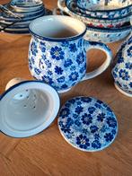 2 Bunzlau Castle theebekers - Dragonfly, Ophalen of Verzenden, Zo goed als nieuw, Keramiek, Overige stijlen