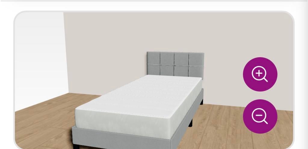 Zo goed als nieuw eenpersoonsbed met matras en bedplaat, Ophalen, 90 cm, Eenpersoons, Zo goed als nieuw