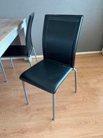 4 Eetkamer stoelen, Ophalen, Gebruikt, ., Zwart