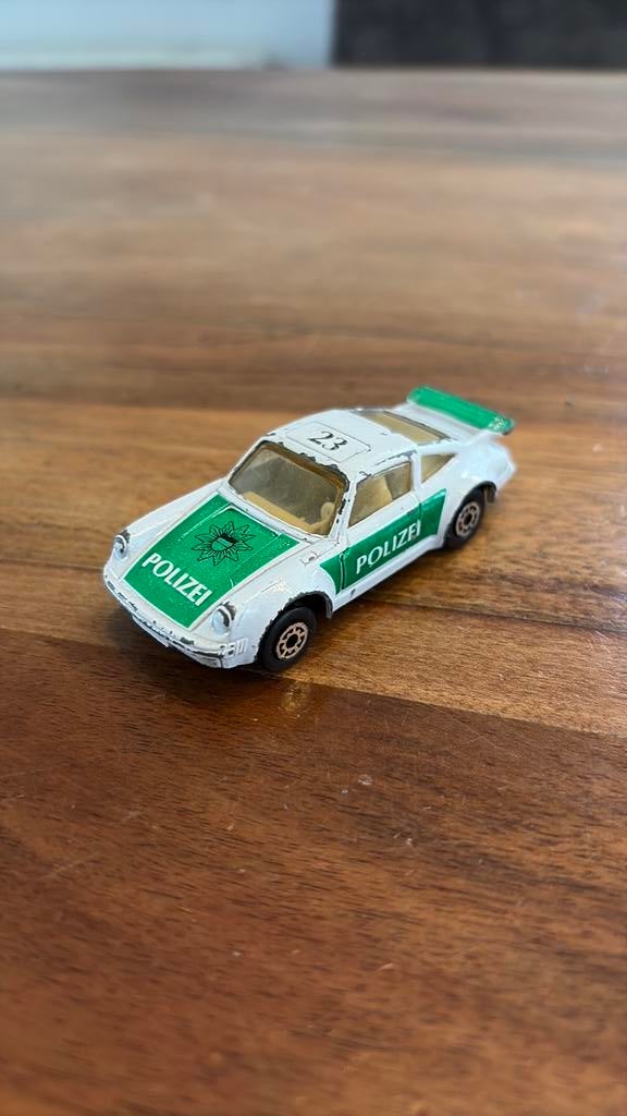 MC toy porsche 911 turbo polizei, Ophalen of Verzenden, Gebruikt, Auto