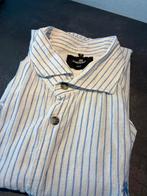 Vanguard linnen shirt wit blauw gestreept XXXL, Ophalen of Verzenden, Zo goed als nieuw, Overige maten, Wit