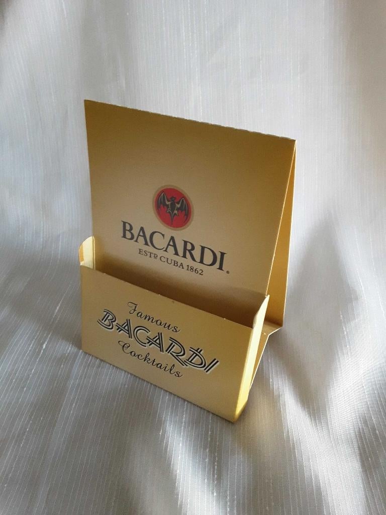 BACARDI kaarthouder, tafelhouder, Ophalen of Verzenden, Zo goed als nieuw, Gebruiksvoorwerp