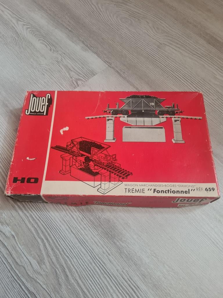 Jouef 659 Tremie compleet in doos, Hobby en Vrije tijd, Modeltreinen | H0, Ophalen of Verzenden, Gelijkstroom, Wagon, Jouef