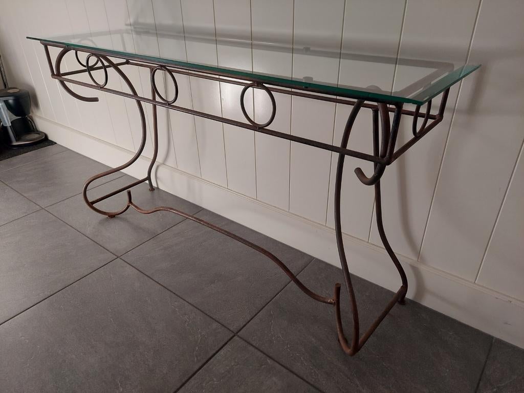 Franse sidetable haltafel kaptafel side table, Huis en Inrichting, Tafels | Sidetables, Ophalen, 100 tot 150 cm, Zo goed als nieuw