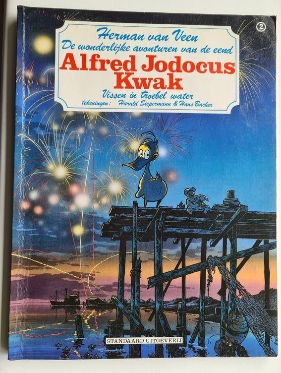 2 x Alfred Jodocus Kwak door Herman van Veen, Boeken, Stripboeken, Meerdere stripboeken, Ophalen of Verzenden, Gelezen