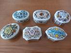6 Porseleinen muziekdoosjes, Franklin mint, 1983, nieuwstaat, Ophalen of Verzenden