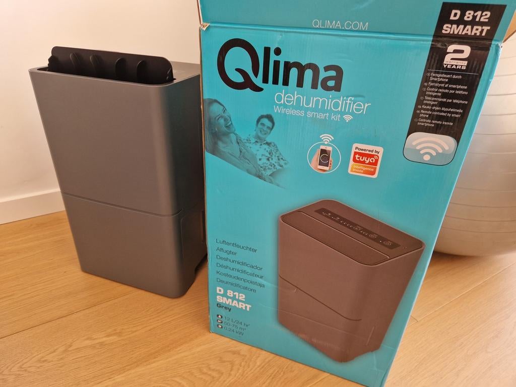 Qlima D 812 Luchtontvochtiger - Zo goed als nieuw, Witgoed en Apparatuur, Ophalen, Zo goed als nieuw, Luchtontvochter