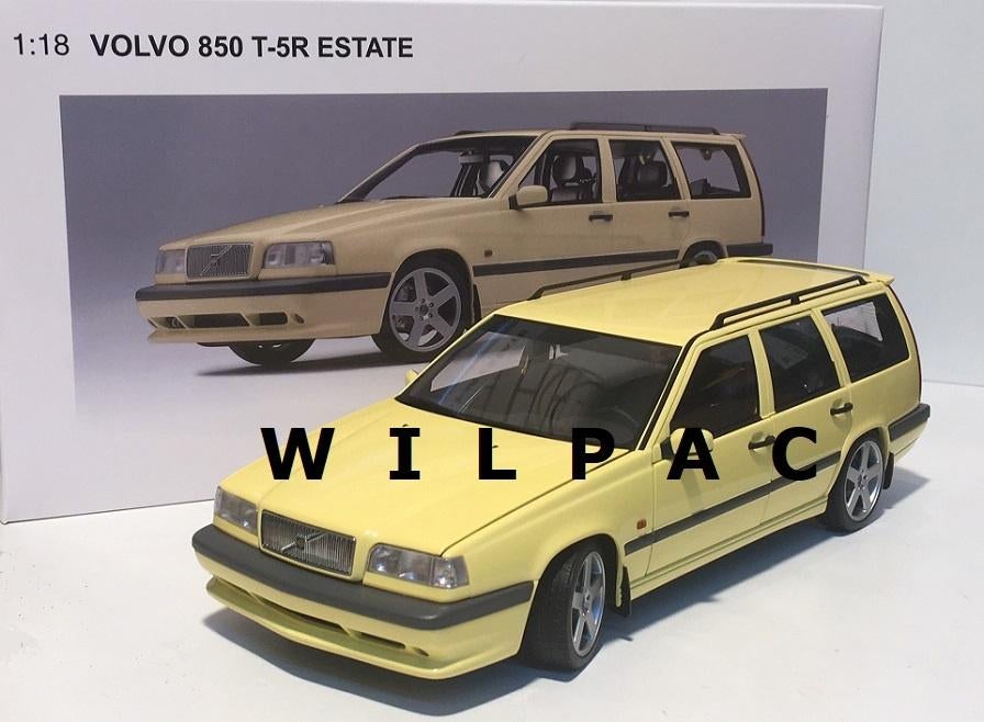 Autoart . Volvo 850 . T5-r estate cream yellow geel 1:18., Ophalen of Verzenden, Nieuw, Auto, Autoart