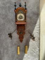 Antieke Nederlandse Zaanse Wandklok met anker pendule, Antiek en Kunst, Ophalen of Verzenden
