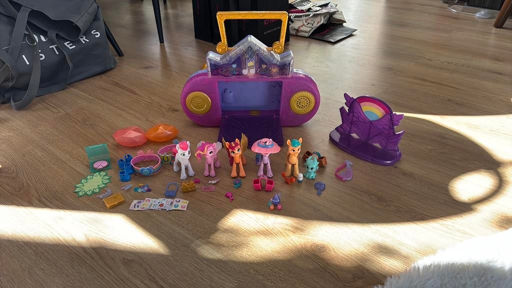 My little pony Musical Mane Melody podium met 5 pony’s, Ophalen of Verzenden, Zo goed als nieuw