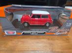 Morris mini cooper 1961-67 rood timeless legends 1:18, Hobby en Vrije tijd, Modelauto's | 1:18, Overige merken, Auto, ., Ophalen of Verzenden