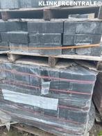 RESTPARTIJ 25M2 antraciet nw keperstenen/klinkers 8cm dik, Tuin en Terras, Bij dit product niet meer te achterhalen., Verzenden