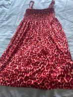 Leopardprint zomerjurk met spaghettibandjes, Kinderen en Baby's, Kinderkleding | Maat 146, Ophalen of Verzenden