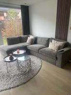 Grijsgroene bank Woood, Ophalen, Gebruikt, Ribstof, 150 tot 200 cm