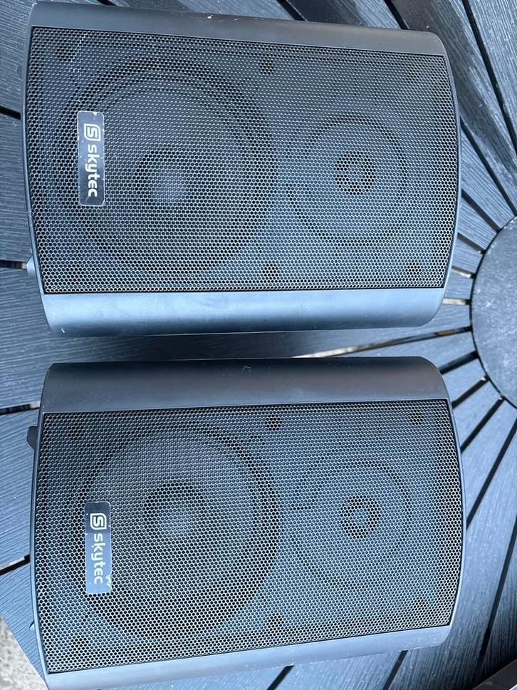 Skytec 100W Speakers - Set van 2, Audio, Tv en Foto, Luidsprekers, Gebruikt, Front, Rear of Stereo speakers, 60 tot 120 watt, Overige merken