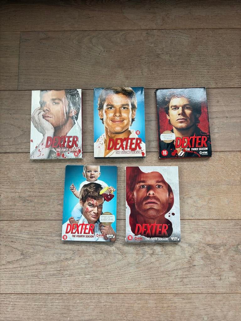 Dexter Seizoen 1-5 DVD Boxset - Compleet (21 discs), Cd's en Dvd's, Dvd's | Tv en Series, Vanaf 16 jaar, Boxset, Ophalen of Verzenden