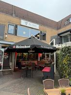 VN-PLU horeca zweef parasol 400cm met heater en verlichting, Tuin en Terras, Ophalen, Gebruikt, Zweefparasol, Waterdicht