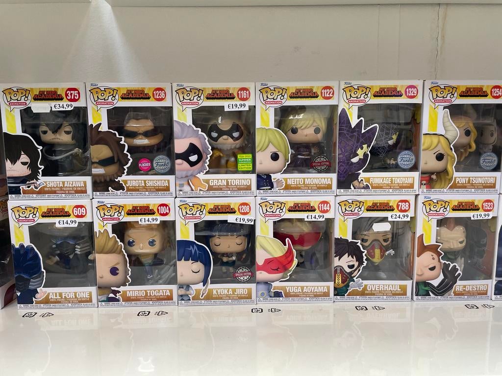 12x Special Edition Collectie Funko Pop! My Hero Academia, Ophalen of Verzenden, Nieuw