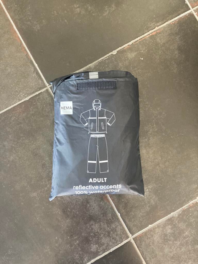 Hema zwart regenpak maat M, Ophalen, Gebruikt, Regenpak, Heren