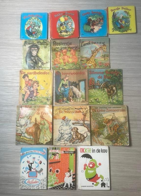 16 kinderboeken pietje prik dikkie en doesje  lanek, Ophalen of Verzenden, Gelezen, Fictie algemeen