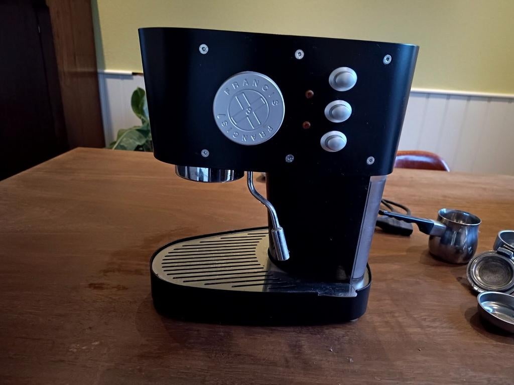 Francis Francis X3 espressomachine, Witgoed en Apparatuur, Espresso apparaat, Gemalen koffie, Ophalen of Verzenden, Zo goed als nieuw