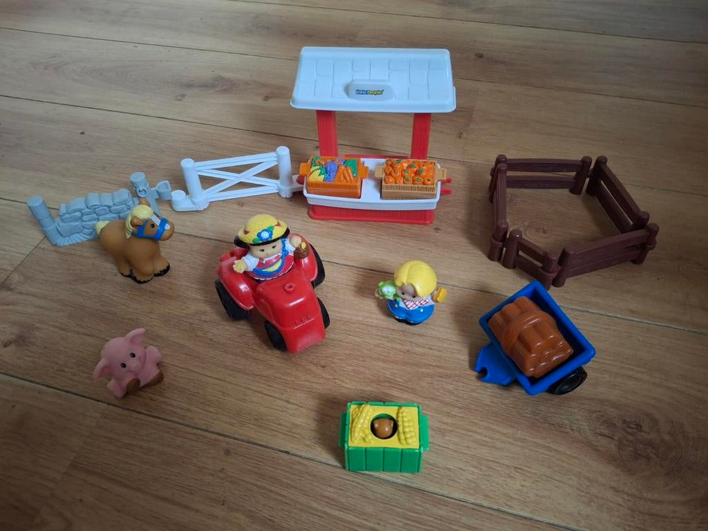Little people fisher price.  Groentekraam, boer, dieren, hek, Ophalen of Verzenden, Speelset
