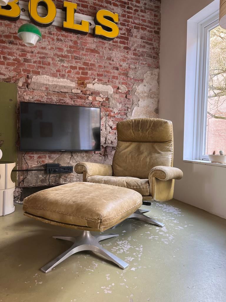 De Sede DS 31 Lounge Stoel met Ottoman, Ophalen