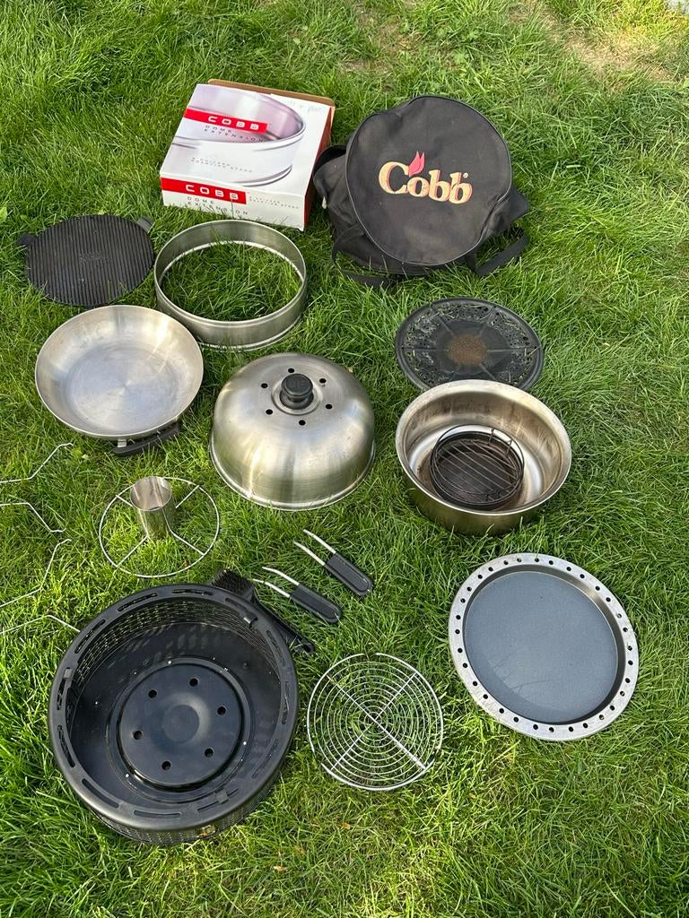 Cobb Pro BBQ/Grill Zwart incl. veel  acc., Tuin en Terras, Houtskoolbarbecues, Ophalen, Gebruikt, Met accessoires