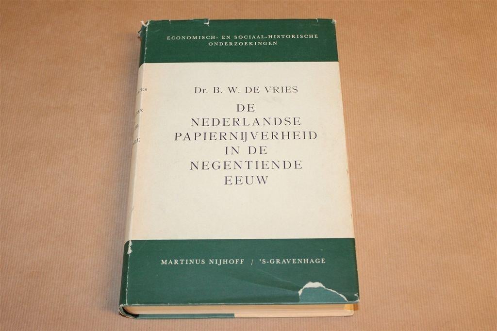 NL Papiernijverheid — Industriegeschiedenis 19e Eeuw 1957, Ophalen of Verzenden, Gelezen, Management