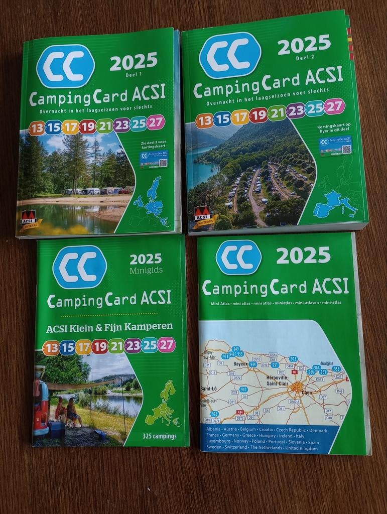 Acsi, camping acsi, vakantieboeken, 2025. Alle voor €8,00!!, Boeken, Reisgidsen, Overige merken, ACSI, Europa, Nieuw