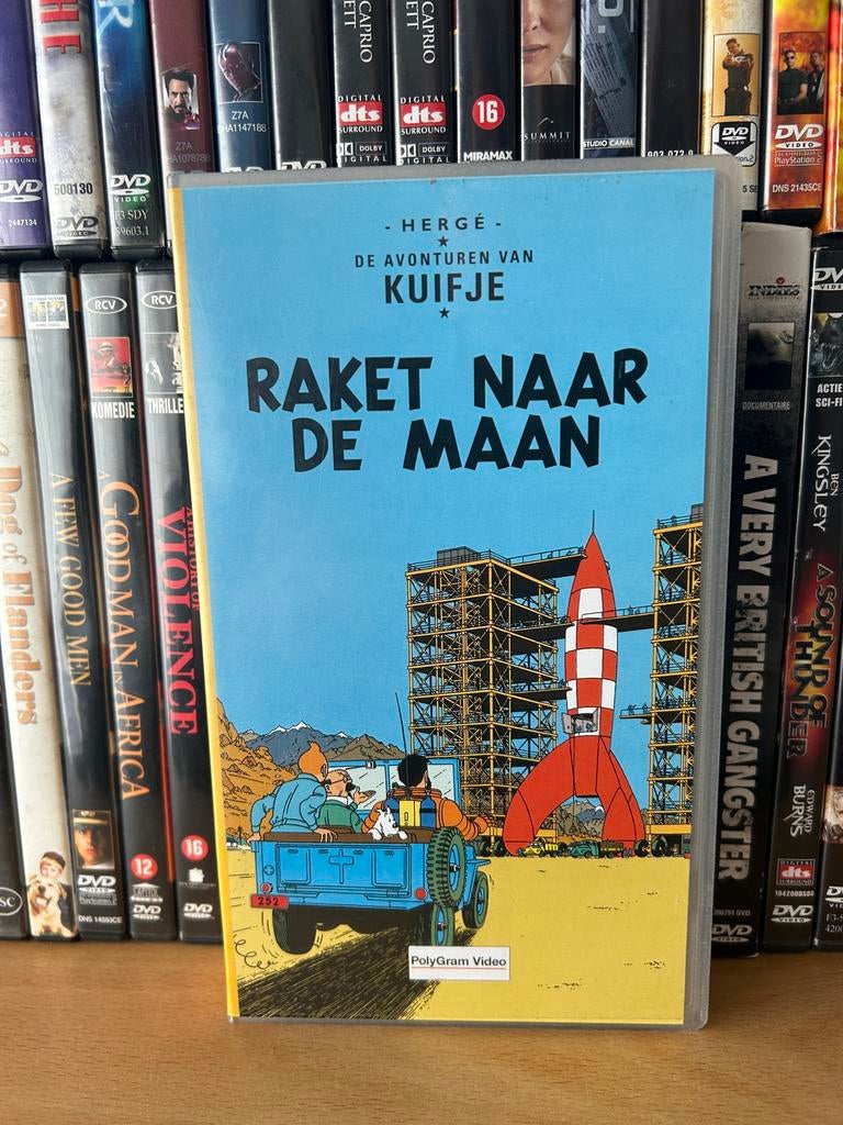 Kuifje: Raket naar de Maan (VHS), Alle leeftijden, Ophalen of Verzenden, Gebruikt, Actie en Avontuur