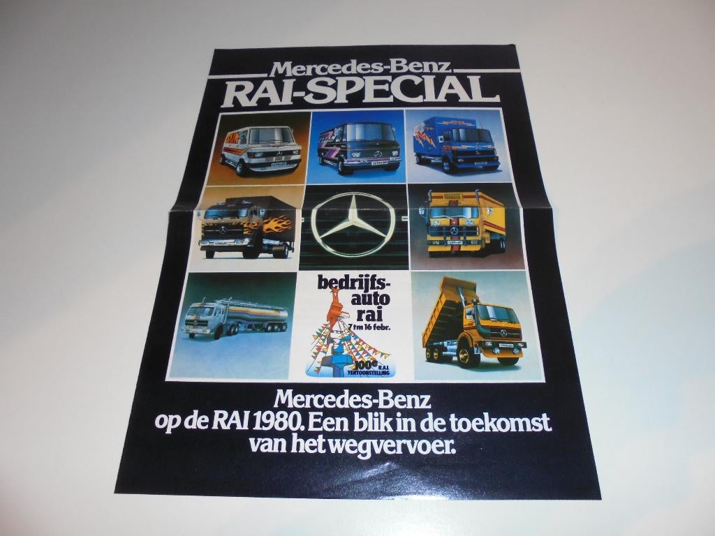 brochure Mercedes RAI-uitgave 1980, Boeken, Auto's | Folders en Tijdschriften, Ophalen of Verzenden, Nieuw, Mercedes