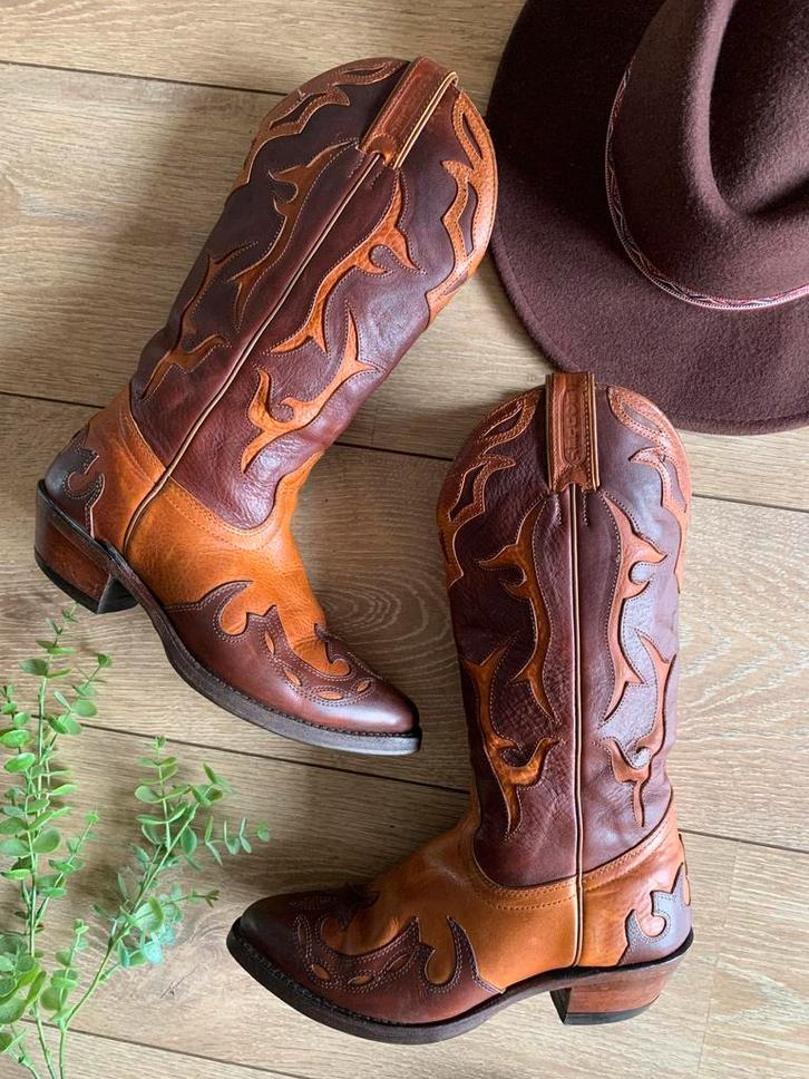 Boulet cowboylaarzen 38 western boots bohemian laarzen, Kleding | Dames, Hoge laarzen, -, Ophalen of Verzenden, Zo goed als nieuw
