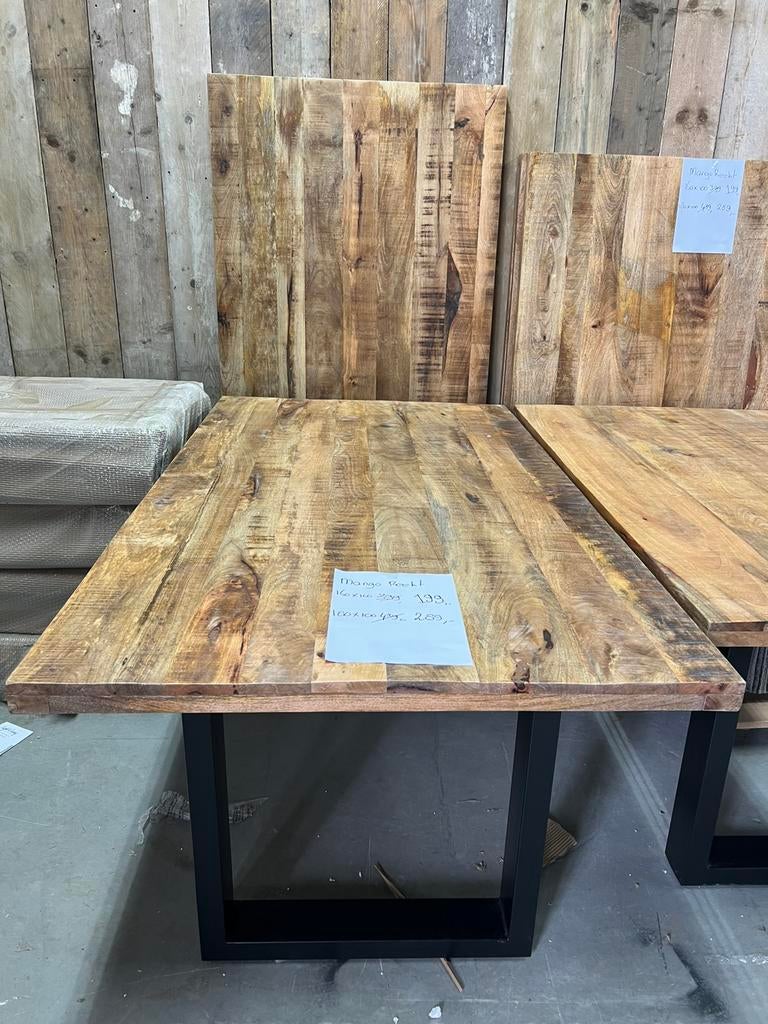 LEEGVERKOOP MANGO EETTAFEL VANAF €199 BIJ LIVINN ZEVENAAR, Verzenden, Nieuw, Eén