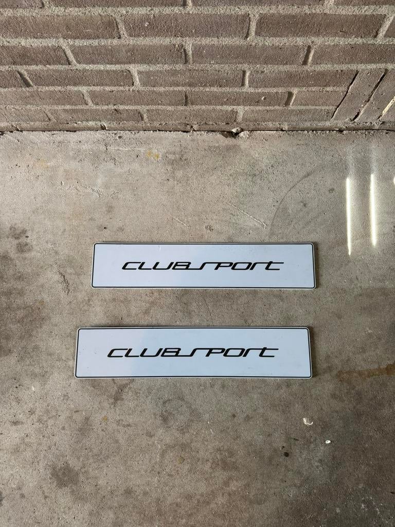 Golf GTI Clubsport showplaten, Auto diversen, Autostickers, Ophalen of Verzenden