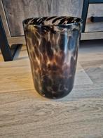 Vaas met luipaardprint, Ophalen, Zo goed als nieuw, Glas, Minder dan 50 cm