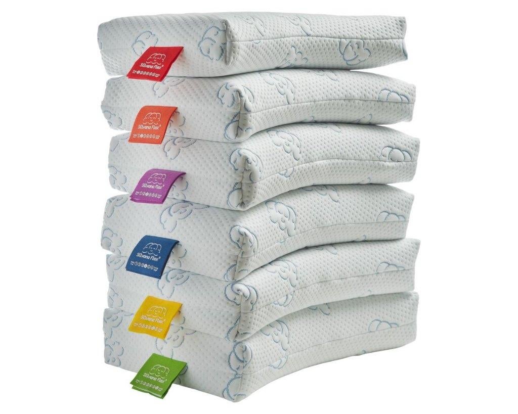 Silvana FLEX hoofdkussen LATEX 6 hoogtes gratis verzenden, Eenpersoons, Verzenden, Wit, Nieuw