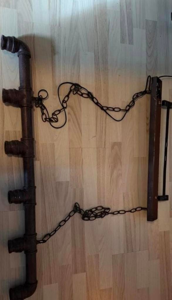 Hanglamp industriël, Huis en Inrichting, Lampen | Hanglampen, Ophalen, Gebruikt, Industriël, Metaal