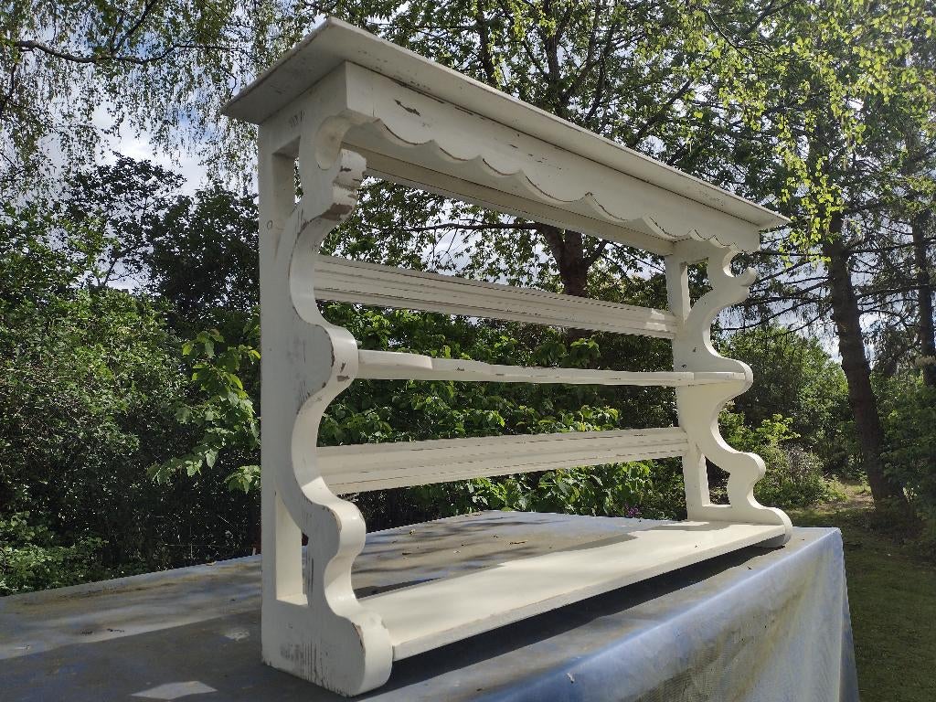 wandrek bordenrek vintage, Ophalen