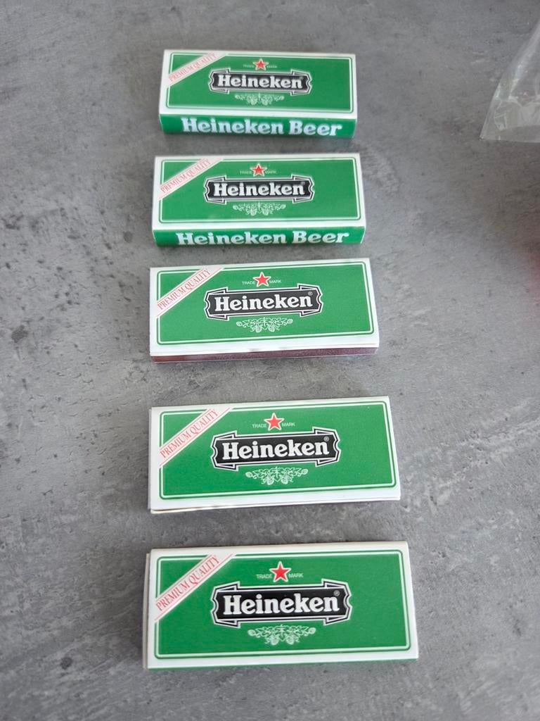 5x lucifer doosjes Heineken, Verzamelen, Biermerken, Ophalen of Verzenden, Nieuw, Heineken